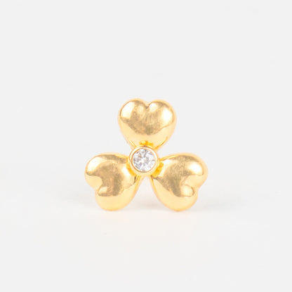 Flower White Stud Earring