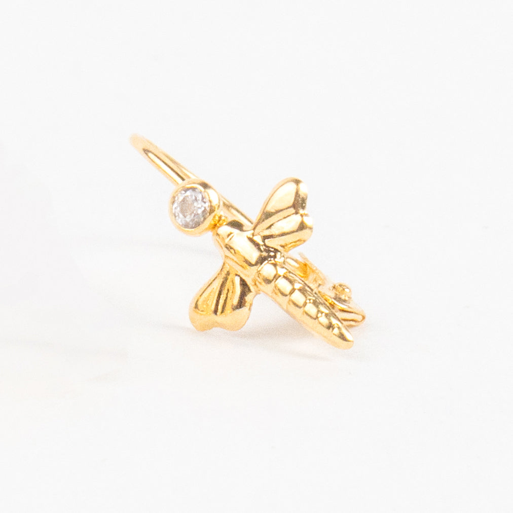 Long Dragonfly Earring