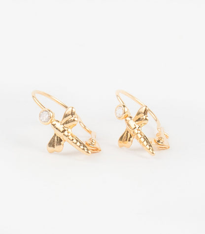 Long Dragonfly Earring