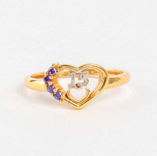 Heart Fifteen Ring