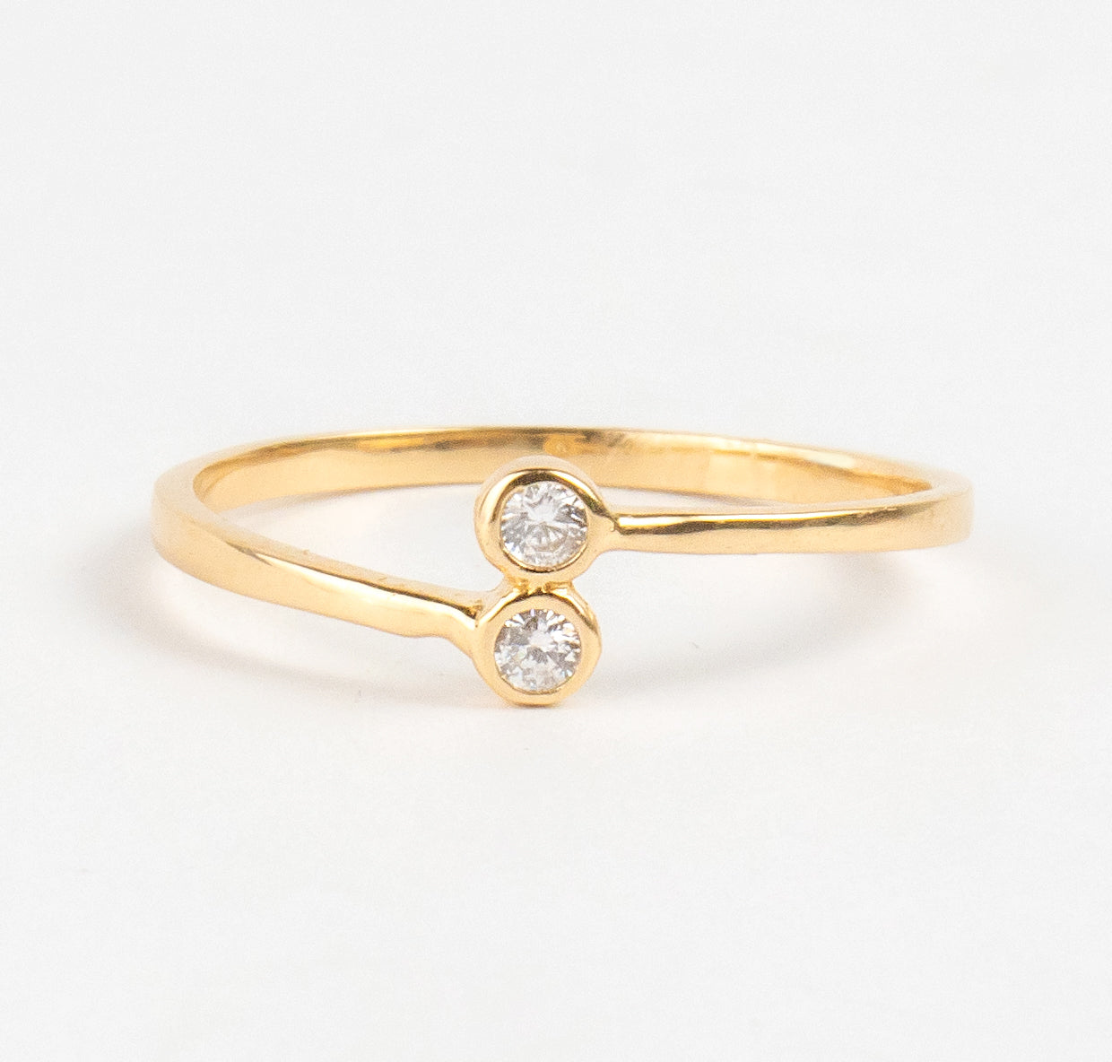 Double Zircon Ring