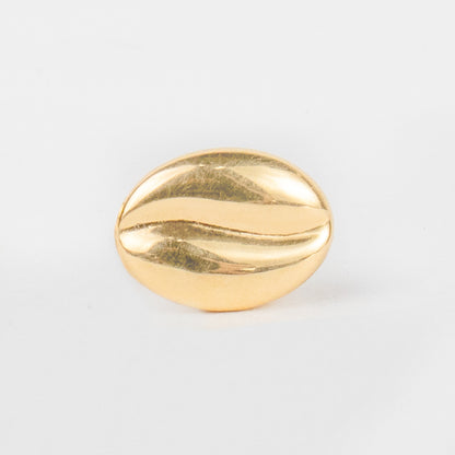 Coffee Ball Stud Earring