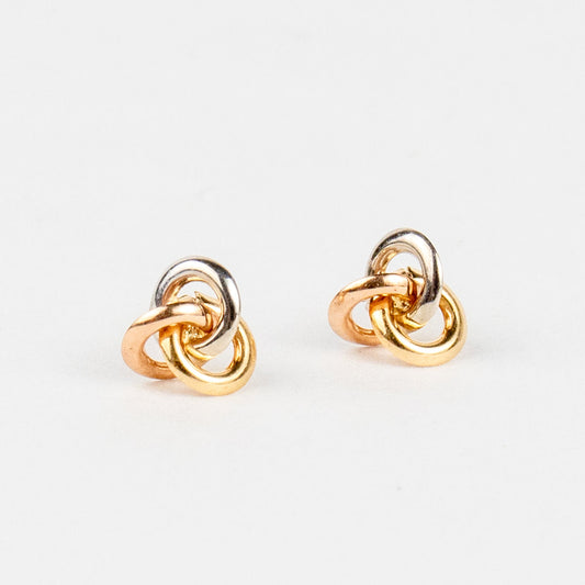 Stud Earring 3 Golds