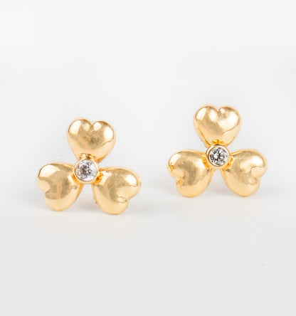 Flower White Stud Earring