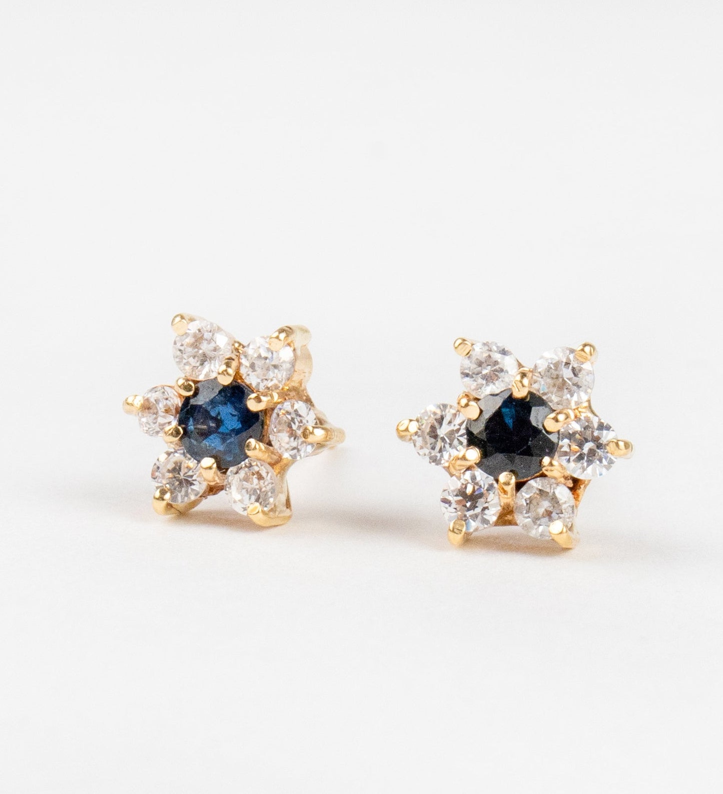 Flower Blue Stud Earring