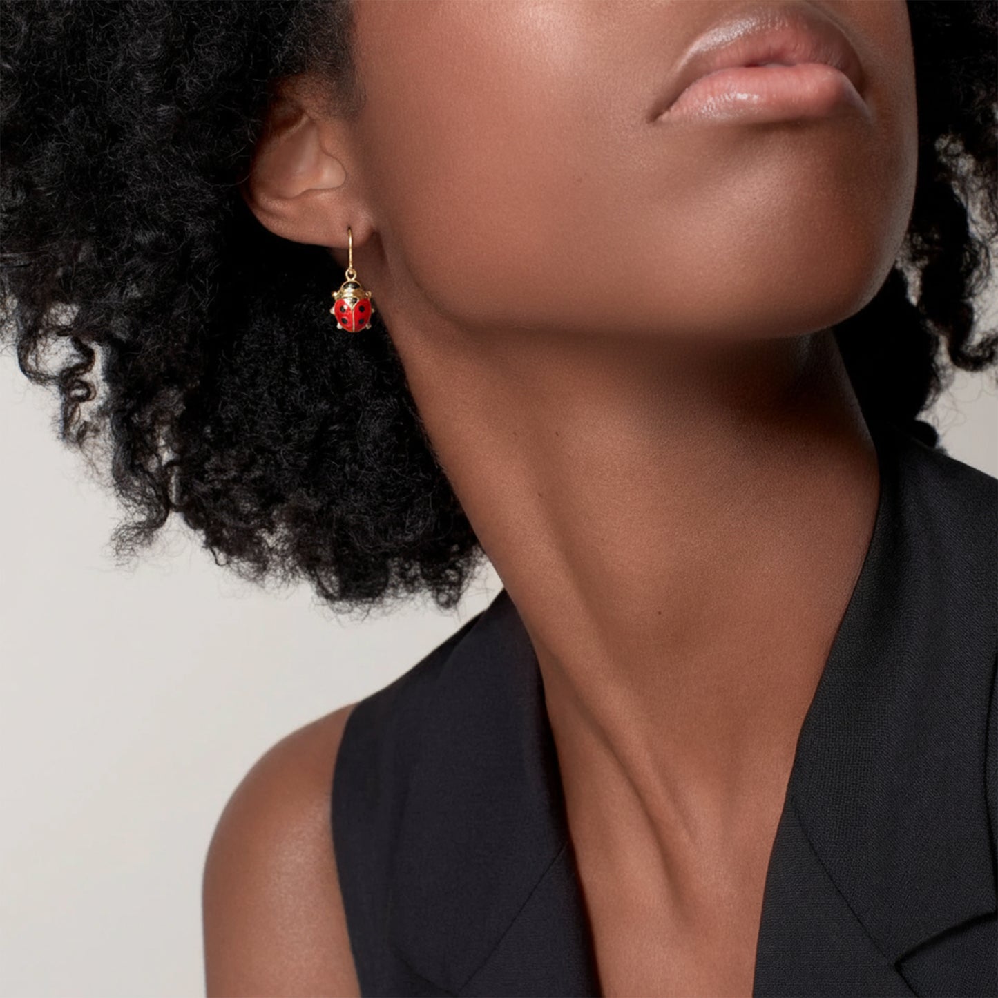Ladybug Long Earring