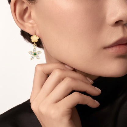 Long Flower Earring