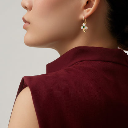 Long Clover Earring